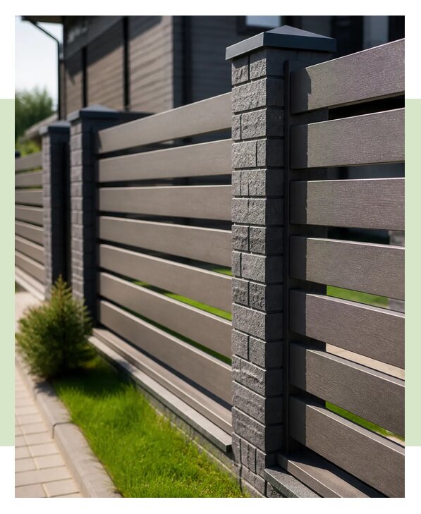 Горизонтальный забор евроштакетника в Нововоронеже по цене от 4250 р. | ЗаборЭксеперт-Нвв